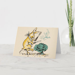 "Cabbage Rabbit" Greeting Card