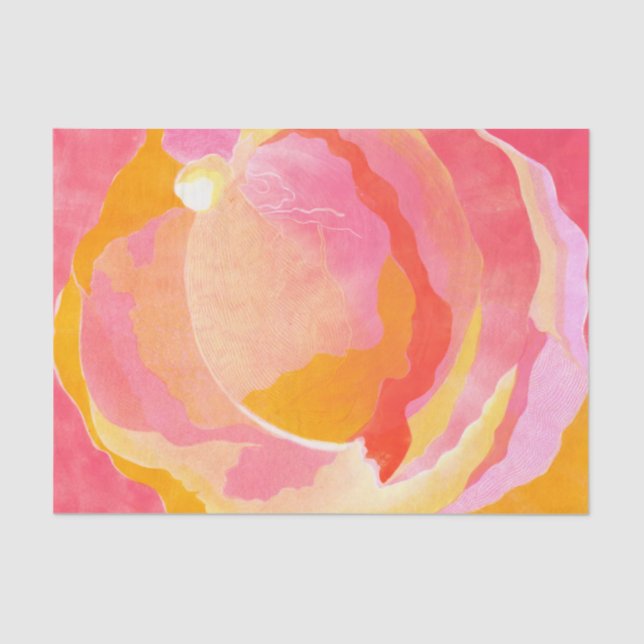 Cabbage Rose III Tissue Paper (Front)