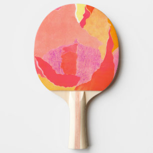 Cabbage Rose IV Ping Pong Paddle