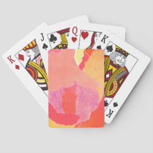 Cabbage Rose IV Playing Cards