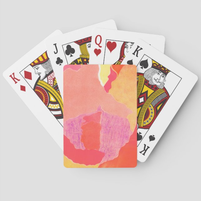 Cabbage Rose IV Playing Cards (Back)