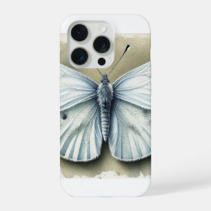 Cabbage white butterfly 160924IREF231 - Watercolor iPhone 15 Pro Case