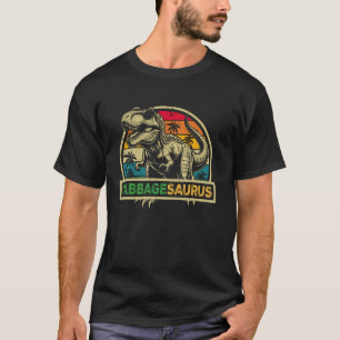 Cabbagesaurus T Rex Dinosaur Cabbage Saurus Family T-Shirt