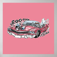 cabbar baba drive on pink cadillac