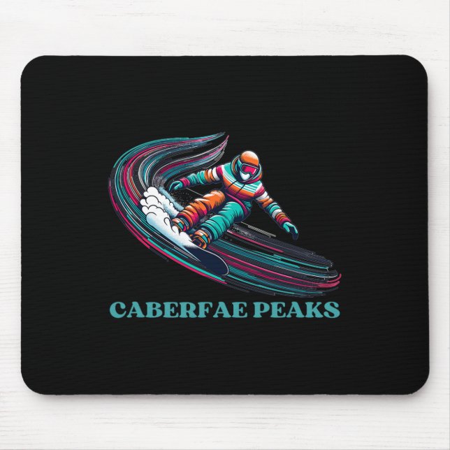 Caberfae Peaks Michigan Snowboarding  Mouse Pad (Front)