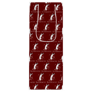 Cabernet Cat Fan Pattern Wine Gift Bag