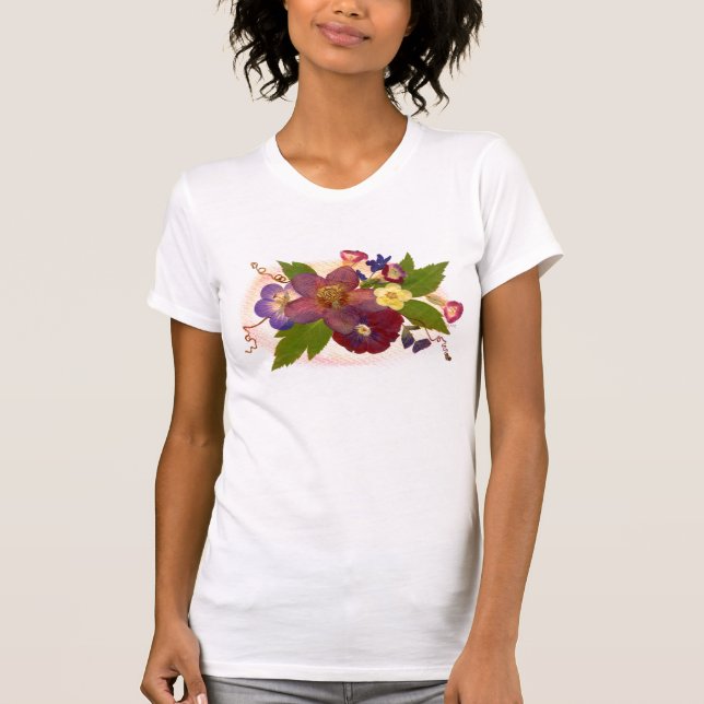 Cabernet Pressed Flower Tank (Front)