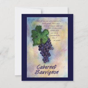 Cabernet Sauvignon Wine Invitation