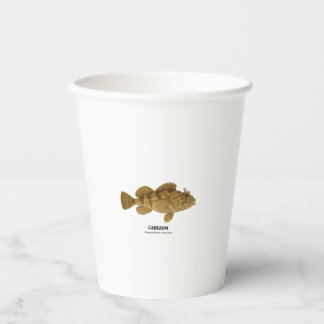 Cabezon - California Marine Life Paper Cups