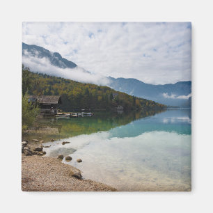 Cabin alongside Bohinj Lake in Slovenia Magnet