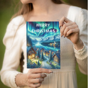 Cabin Amidst Enchanted Woods Christmas Card