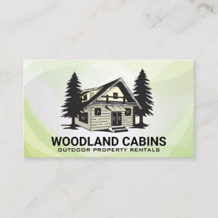 Cabin and Trees Business Card