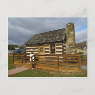 Cabin At Carroll County Farm Museum Postcard