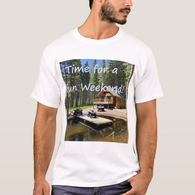 Cabin ATV Vacation T-Shirt (Front)