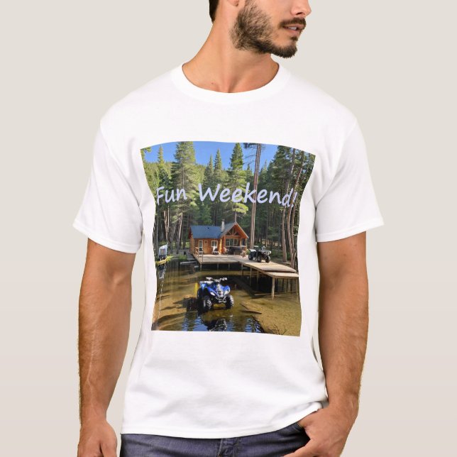 Cabin ATV Vacation T-Shirt (Front)