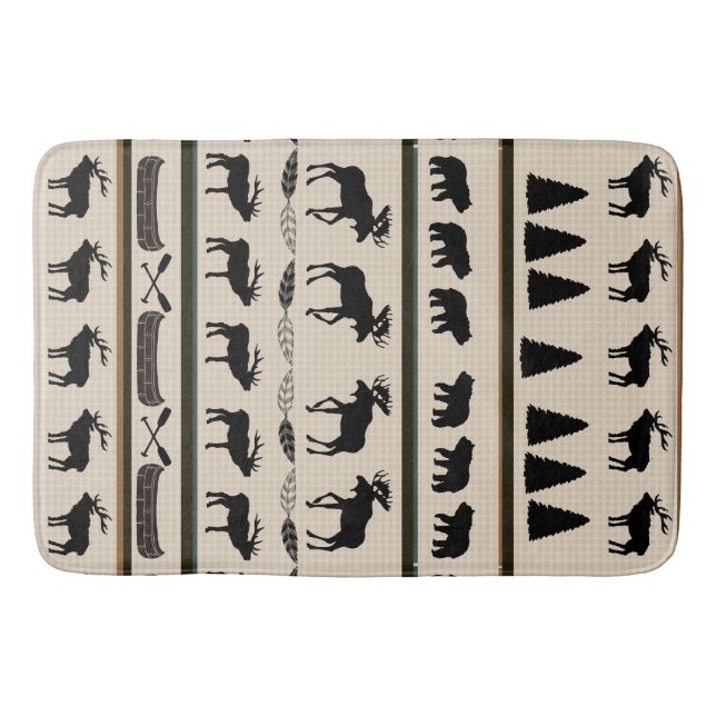 Cabin Blanket Design by Leslie Harlow Bath Mat (Front)