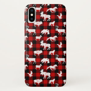 Cabin Buffalo Plaid Lumberjack Check Red Case-Mate iPhone Case