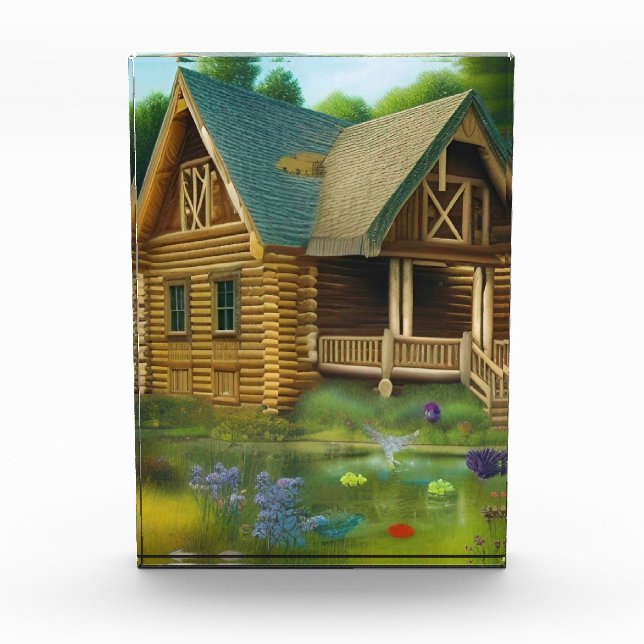 Cabin by the Pond  Photo Block (Front)
