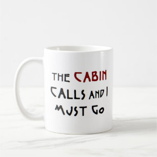 cabin calls coffee mug