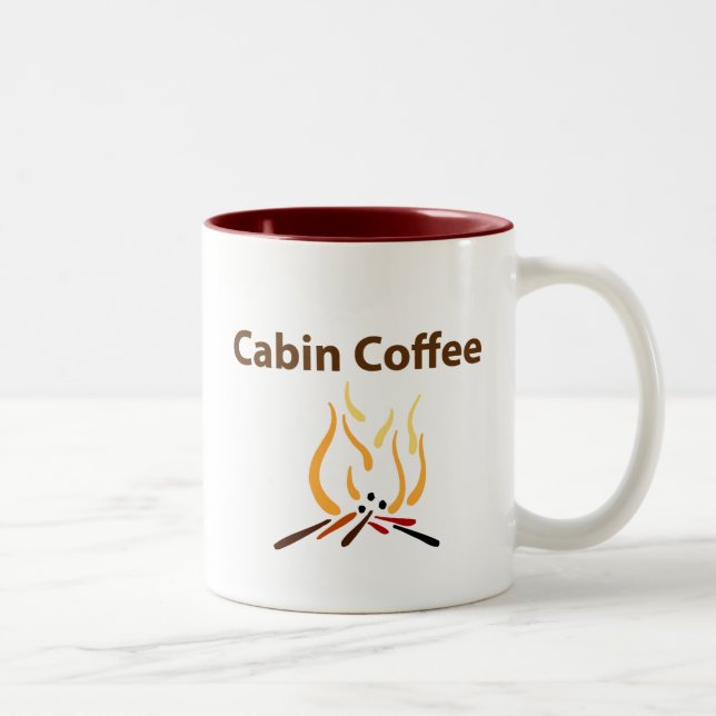 Cabin Coffee Two-Tone Coffee Mug (Right)