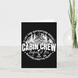 Cabin Crew Before I Do Bachelorette Party Camp Bac Card
