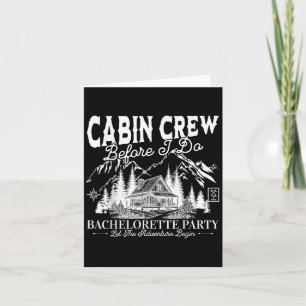 Cabin Crew Before I Do Camp Bach Bachelorette Part Card