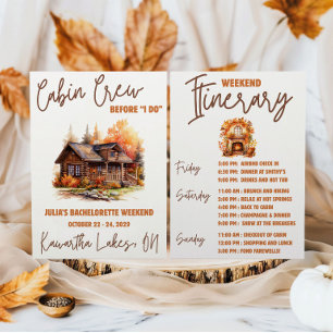 Cabin Crew Before I DO! Weekend Bachelorette Party Invitation