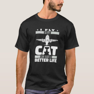 Cabin Crew Cat Steward Stewardess Flight Attendan T-Shirt