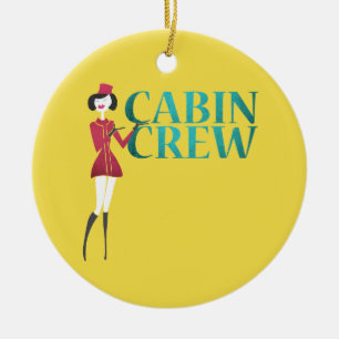 Cabin Crew Ceramic Tree Decoration