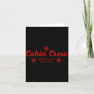 Cabin Crew Christmas Pjs Family Christmas Pajamas  Card