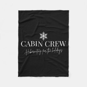 Cabin Crew Christmas Pjs Family Christmas Pajamas  Fleece Blanket