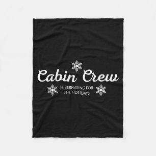 Cabin Crew Christmas Pjs Family Christmas Pajamas Fleece Blanket