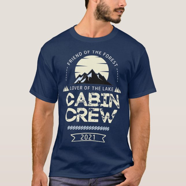 Cabin Crew Friends Family Group Flight Attendant T-Shirt (Front)