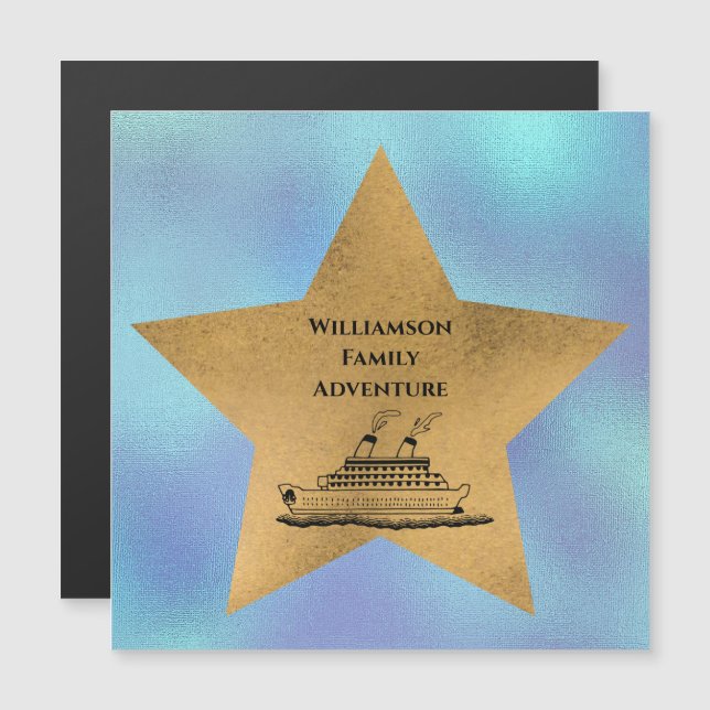 Cabin Door Gold Star Family Cruise Ship (Front/Back)