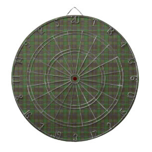 Cabin Forest Green Tartan Dartboard