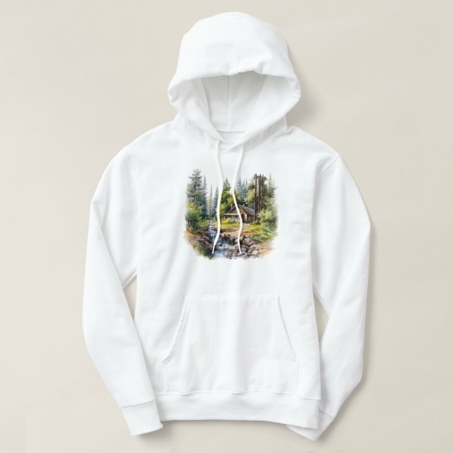 Cabin Hooded Sweatshirt (Design Front)
