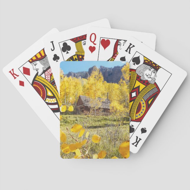 Cabin in Aspens Playing Cards (Back)