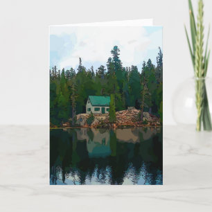 Cabin In Mountains Invitation