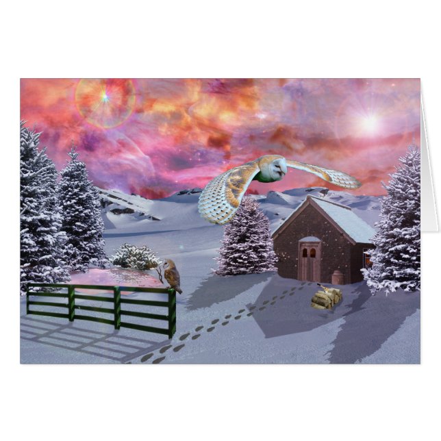 Cabin in the snow (Front Horizontal)