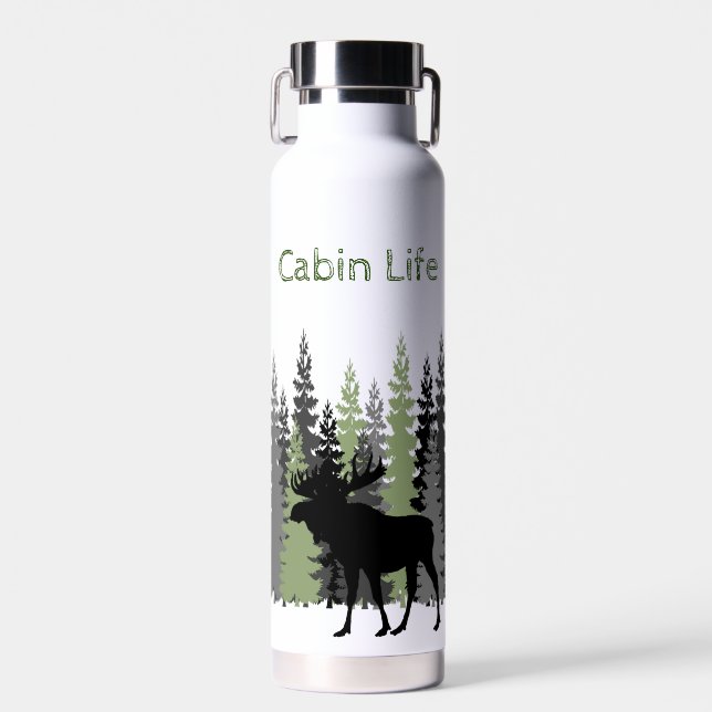 Cabin Life Water Bottle (Front)