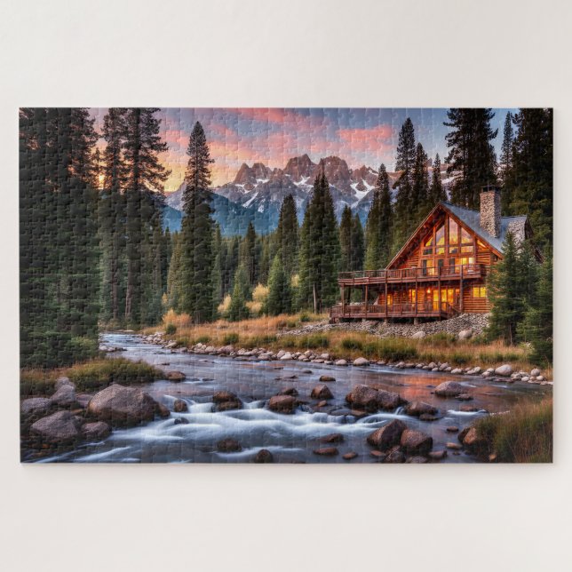 Cabin Lights Jigsaw Puzzle (Horizontal)