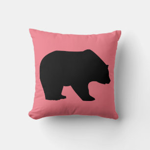 CABIN LODGE DECOR PILLOWS GRIZZLY BEAR