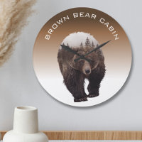 Cabin Mountain Home Decor Brown Bear