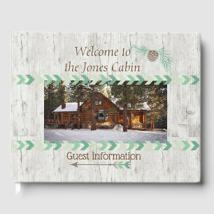 Cabin Mountain Property Rental Vacation Guest Book