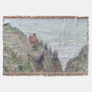 Cabin of the Customs Watch by Claude Monet Throw Blanket