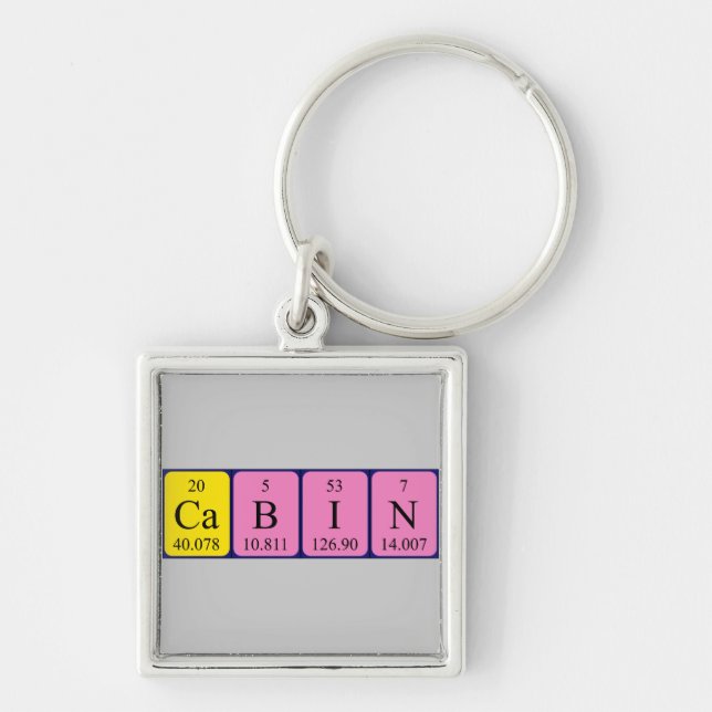 Cabin periodic table keyring (Front)