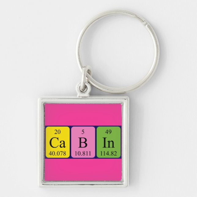 Cabin periodic table keyring (Front)