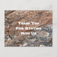 Cabin Rental Promotional Thank You House Guest