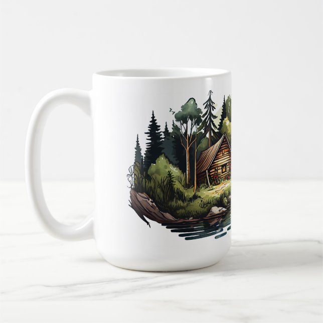 Cabin Series 15 oz Classic Mug (Left)