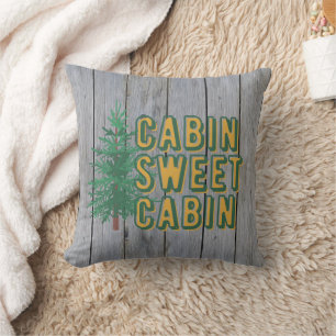 Cabin Sweet Cabin Rustic Country Cushion